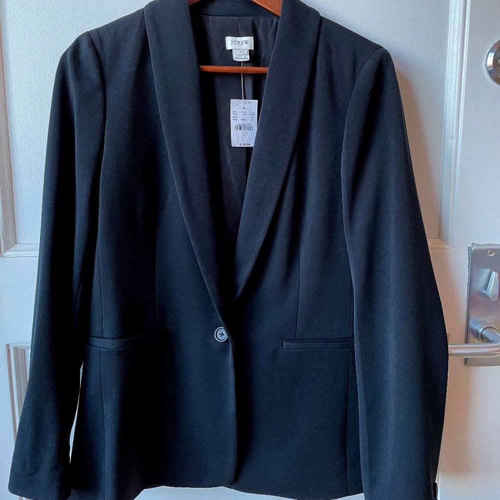 J Crew Black Stretchy Blazer